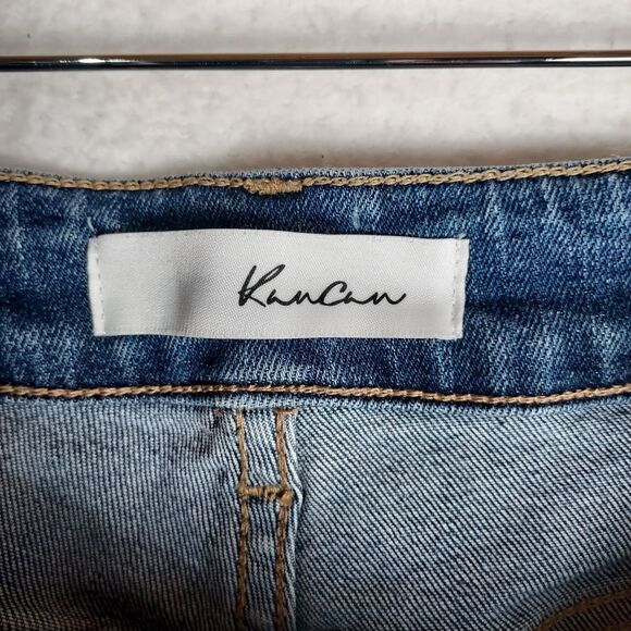 KanCan Women’s Jeans 9/28 Blue High Rise Skinny Raw Hem Ankle Slit KC7140M - Picture 5 of 11